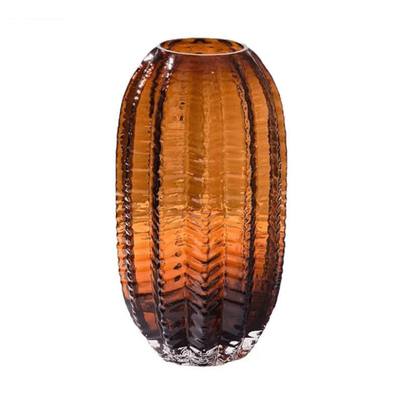 Vase art déco rond en forme de cactus