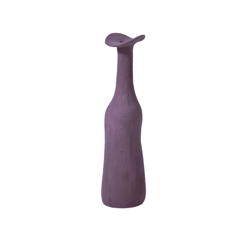 Vase moderne style Morandi en forme de bouteille