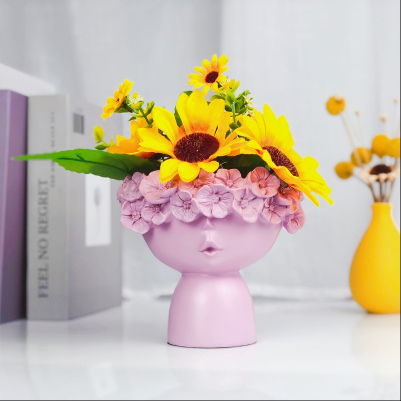 Vase tête de femme style kawaii - MON JOLI VASE