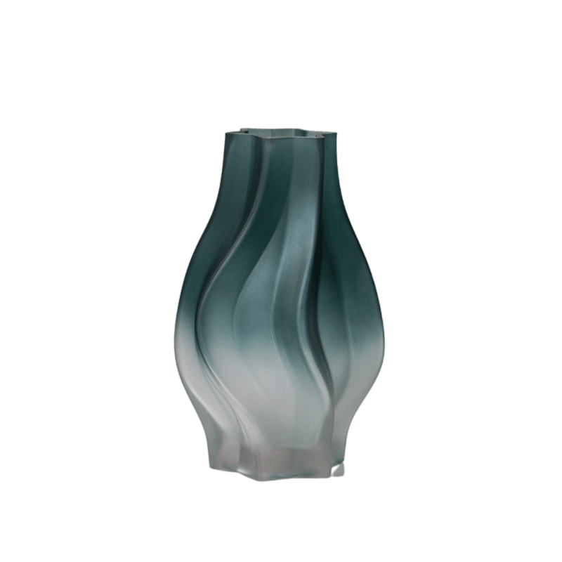 Vase en verre opaque moderne
