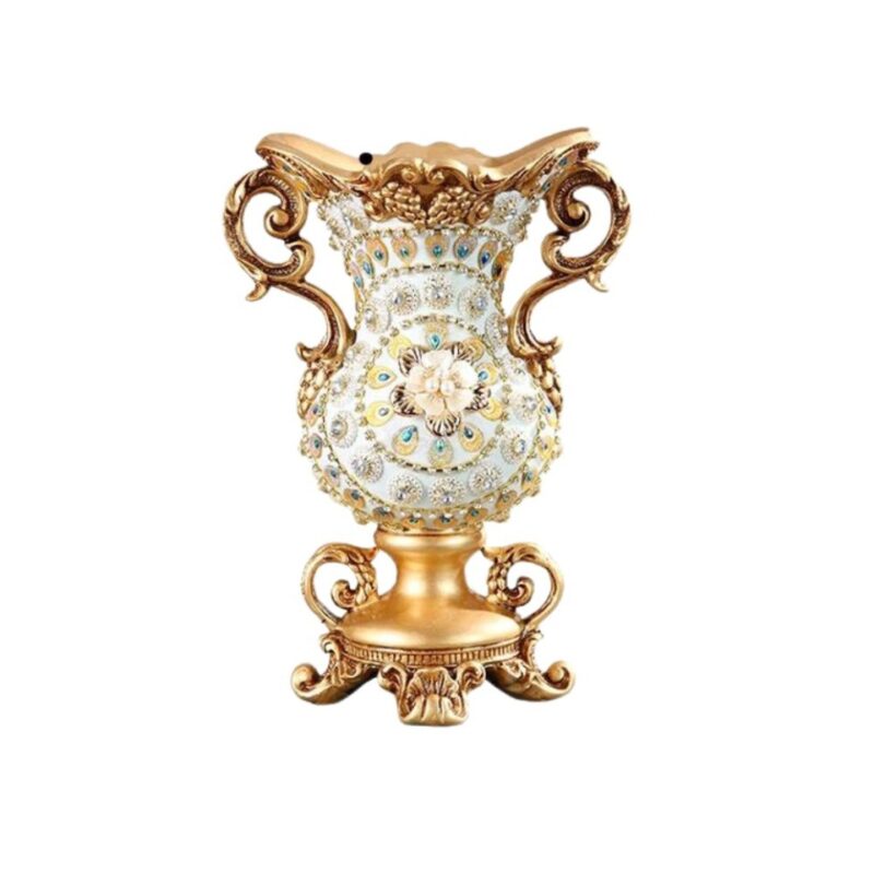 Grand vase de luxe avec anses dorées