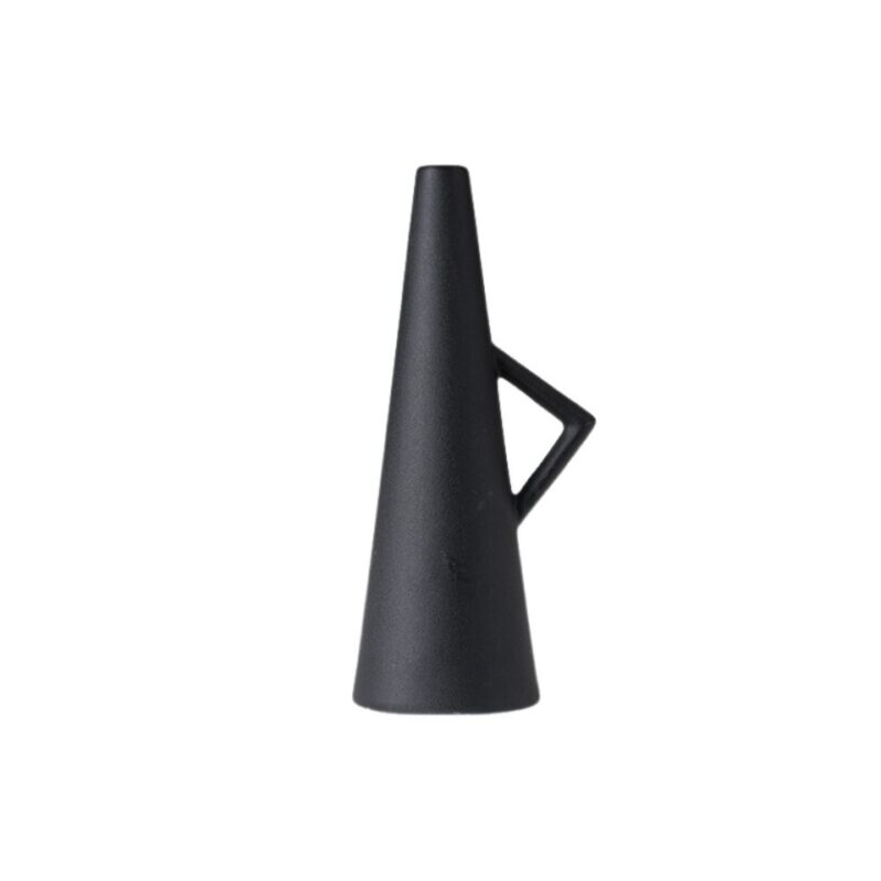 Vase noir moderne géométrique