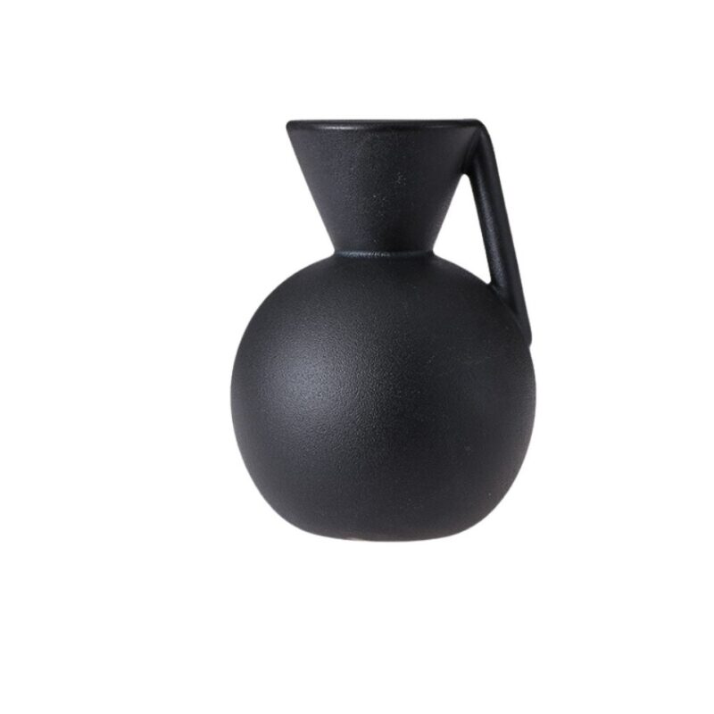 Vase noir moderne géométrique