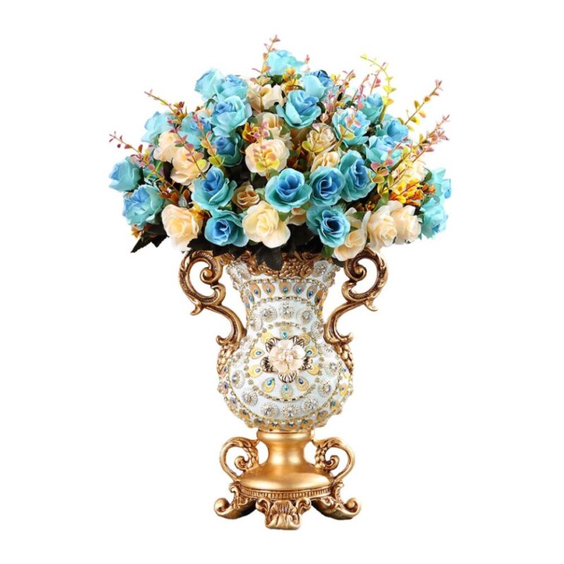 Grand vase de luxe avec anses dorées
