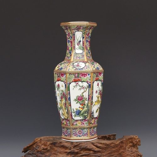 vase-porcelaine-hexagonal-motif-floral-4